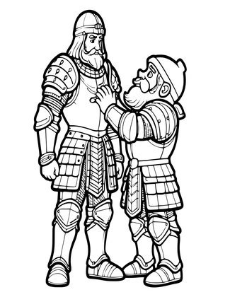 Armor Commission - Free printable coloring page