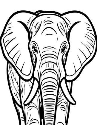 African Portrait - Free printable coloring page