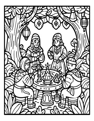 Elven Forge - Free printable coloring page
