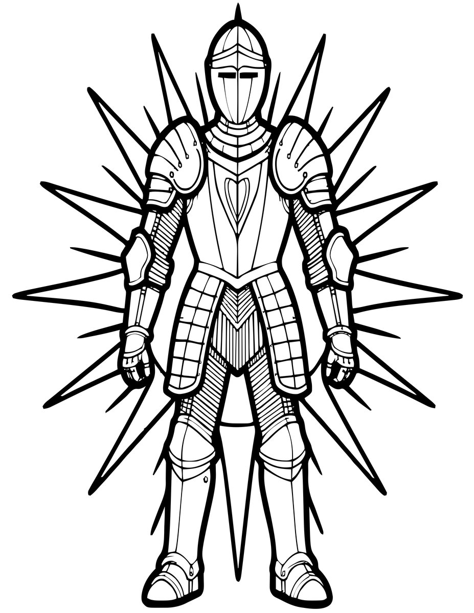 Armor of Light - free printable coloring page