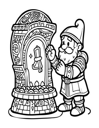 Armor Forging - Free printable coloring page