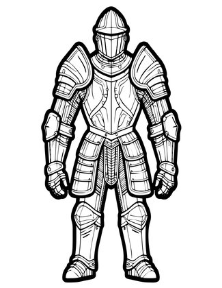 Armor of Ice - Free printable coloring page