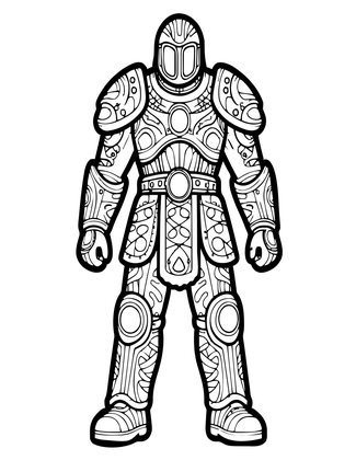 Shadow Armor - Free printable coloring page