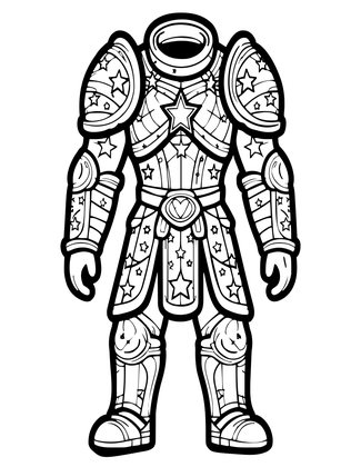 Celestial Armor - Free printable coloring page