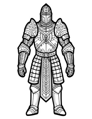 Armor Awakening - Free printable coloring page