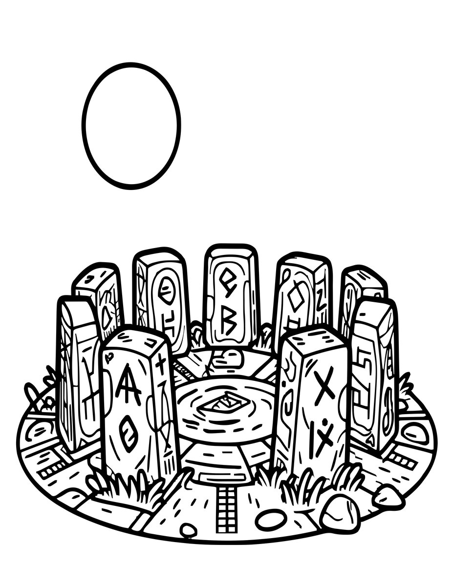 Moonlit Clearing - free printable coloring page