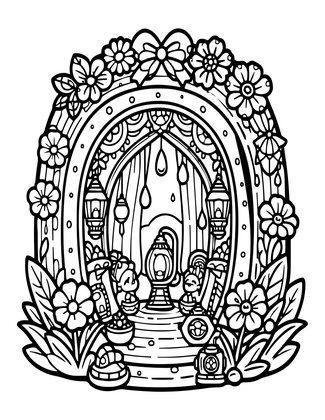 Pixie Hollow - Free printable coloring page