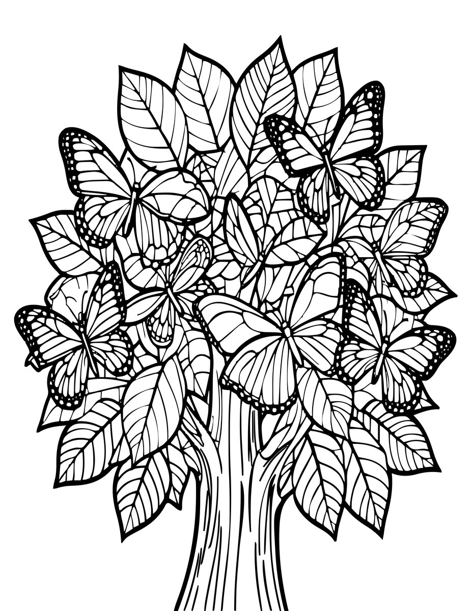 Enchanted Canopy - free printable coloring page