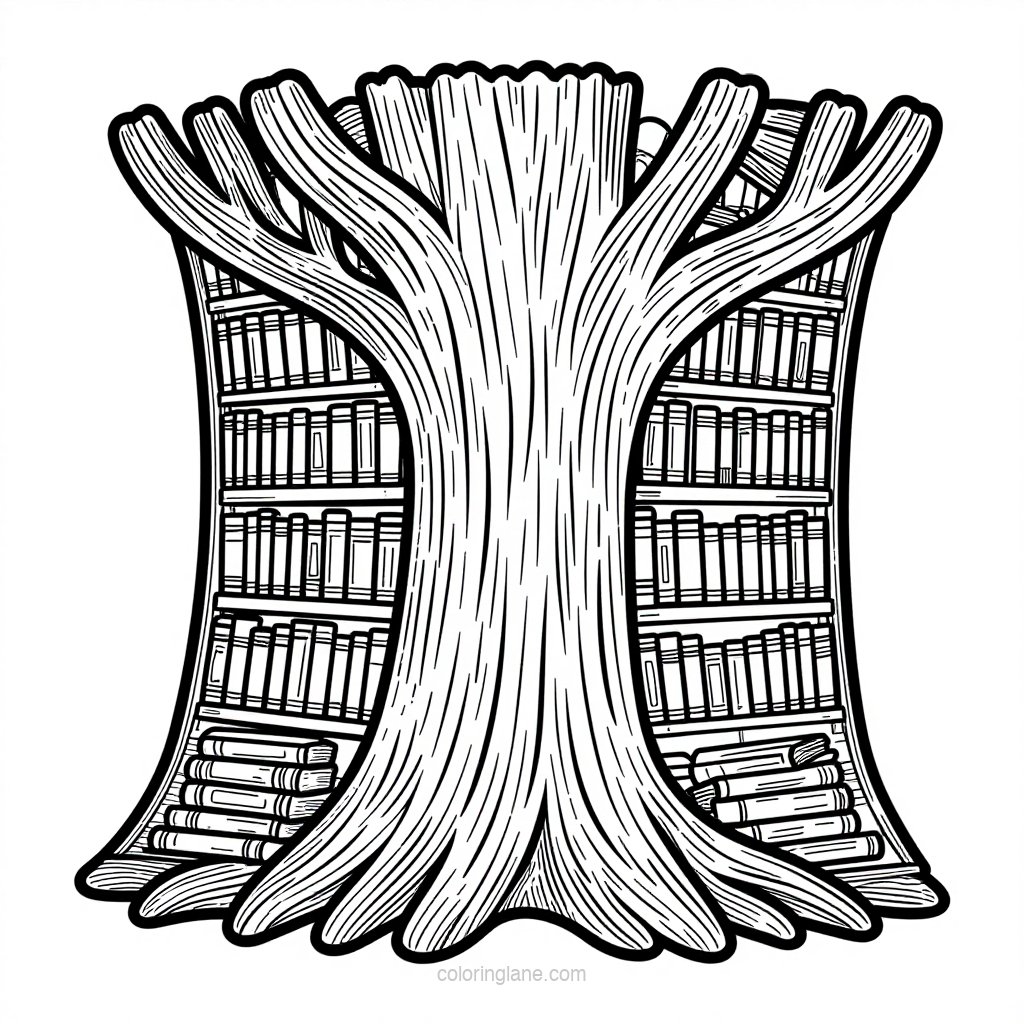 Moonbeam Path - free printable coloring page