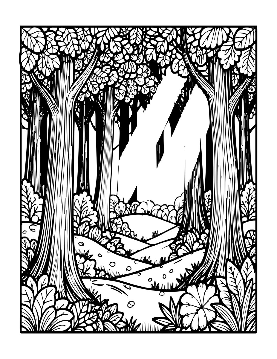 Mist and Magic - free printable coloring page