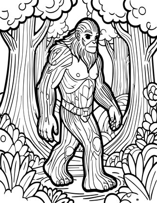 Treant Guardian - Free printable coloring page