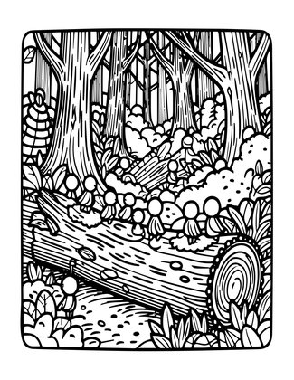 Sprite Gathering - Free printable coloring page