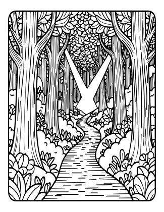 Moonbeam Path - Free printable coloring page