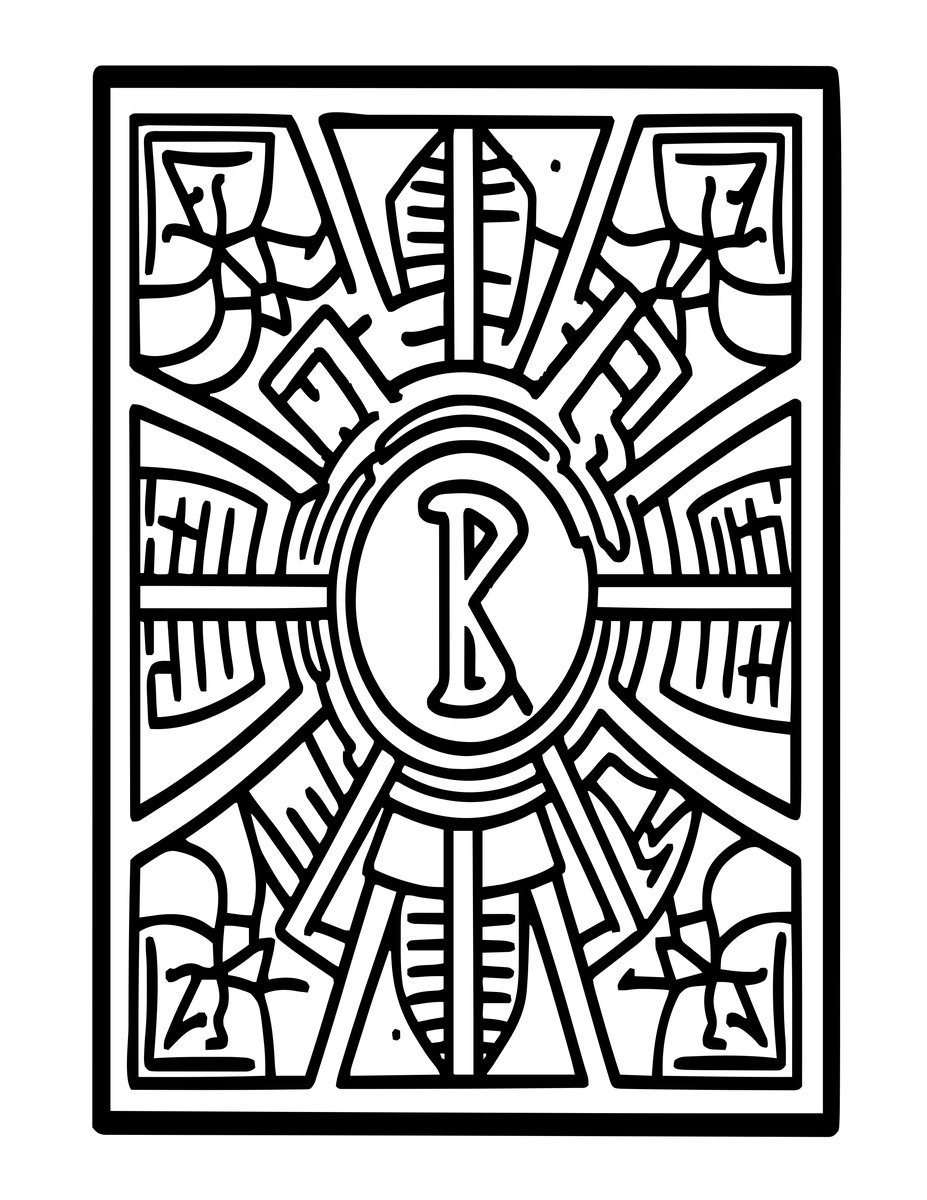 Mirror Frame Detail - free printable coloring page