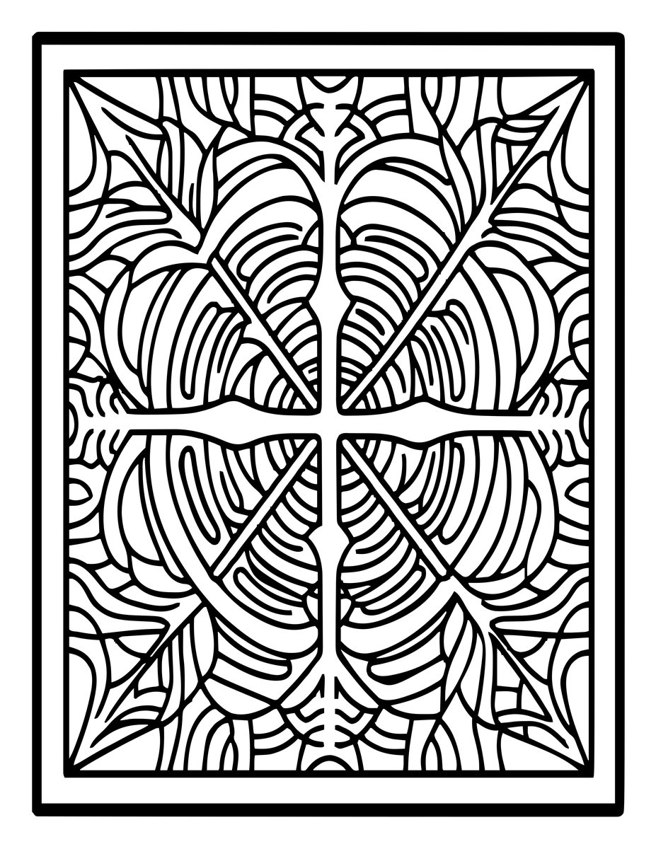 Mirror of Futures - free printable coloring page
