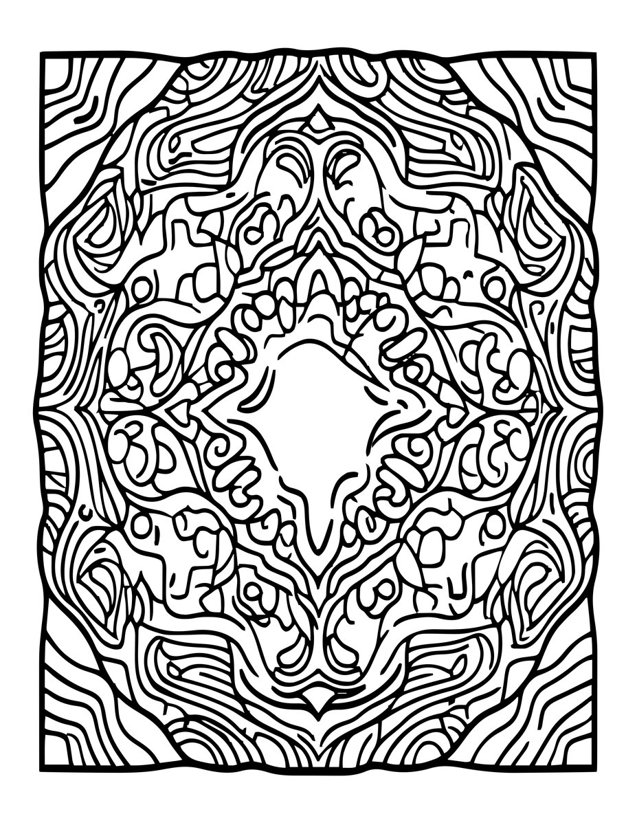Living Mirror - free printable coloring page