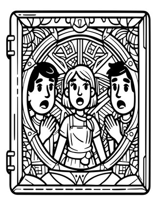 Mirror Memory - Free printable coloring page