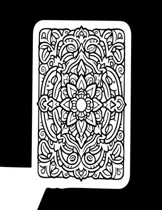 Mirror at Night - Free printable coloring page