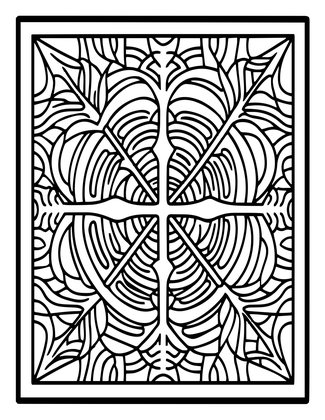 Mirror of Futures - Free printable coloring page