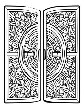Reverse Mirror - Free printable coloring page