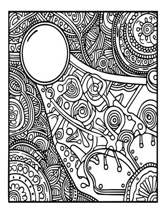 Mirror and Moonlight - Free printable coloring page