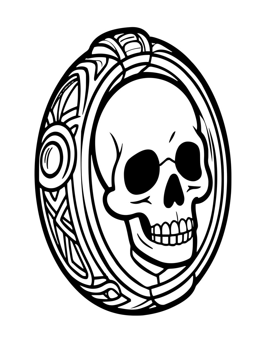 Necromancer Ring - free printable coloring page