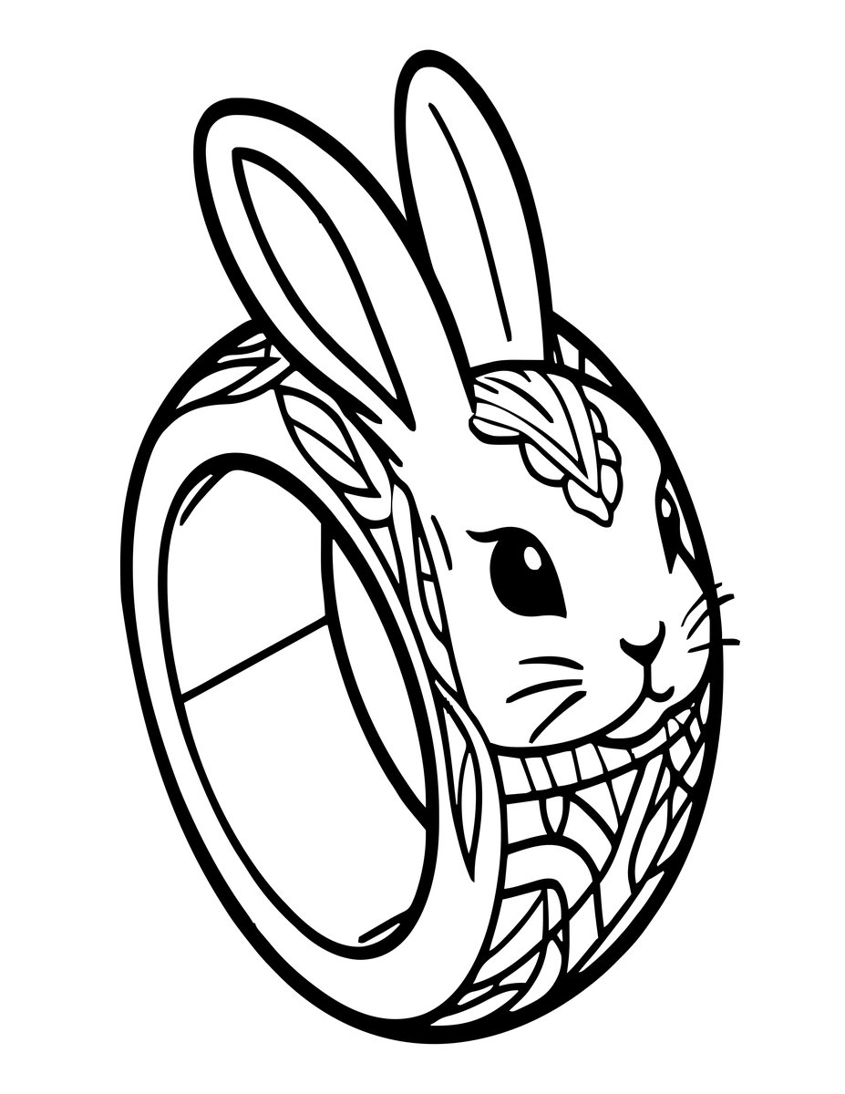 Ring of Luck - free printable coloring page