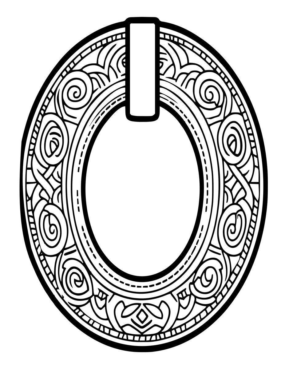 Ring of Strength - free printable coloring page