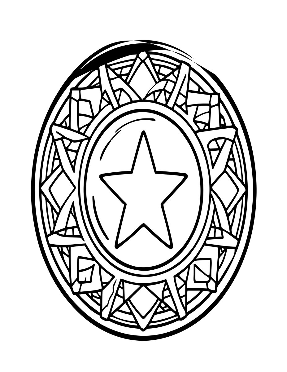 Star Ring - free printable coloring page
