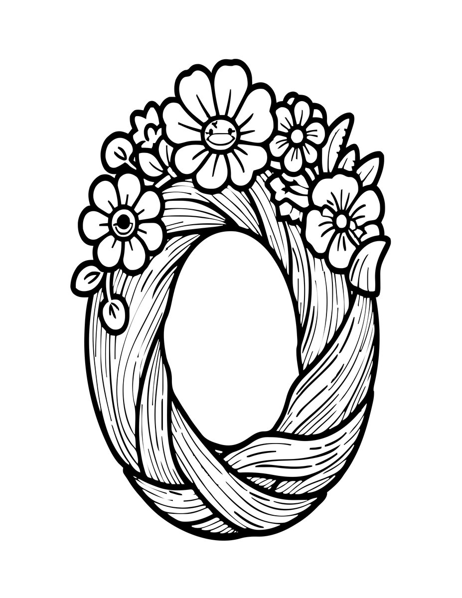 Nature Ring - free printable coloring page