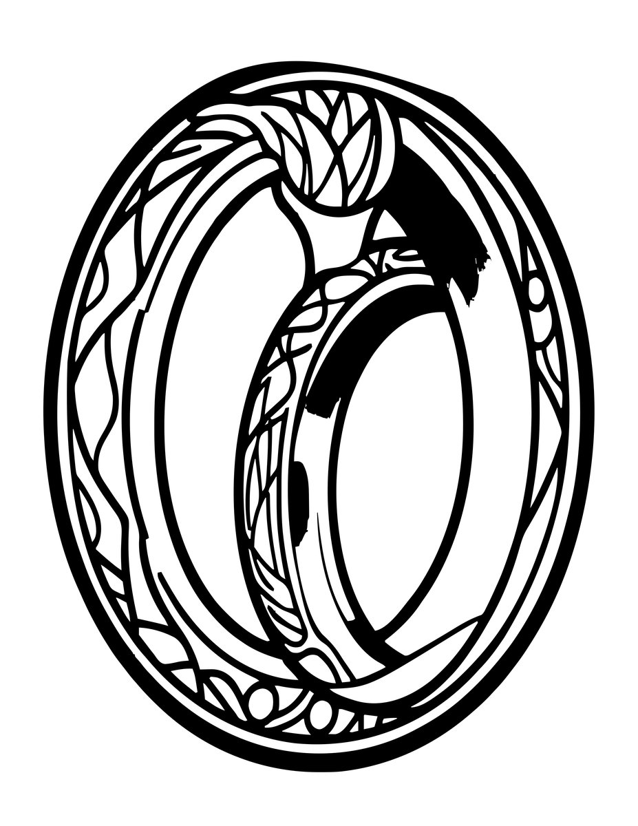 Ring of Binding - free printable coloring page