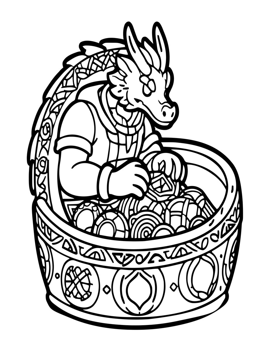 Ring Discovery - free printable coloring page