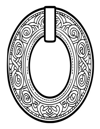 Ring of Strength - Free printable coloring page