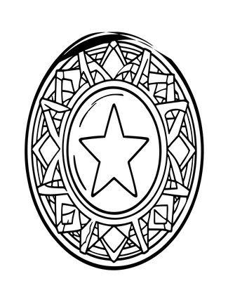 Star Ring - Free printable coloring page