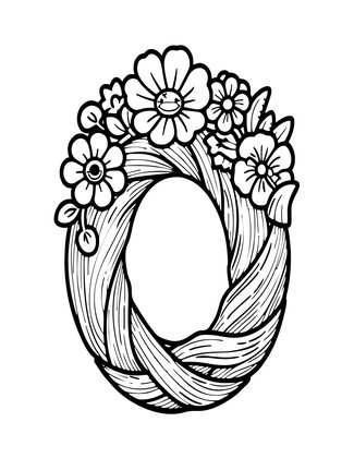 Nature Ring - Free printable coloring page