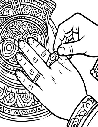 Ring Removal - Free printable coloring page