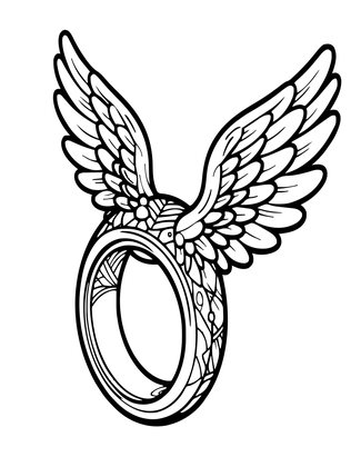 Ring of Flight - Free printable coloring page