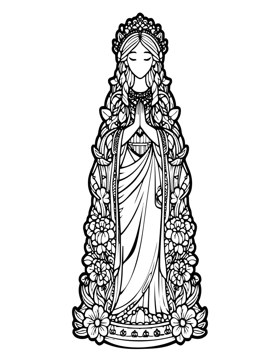 Ivy Embrace - free printable coloring page