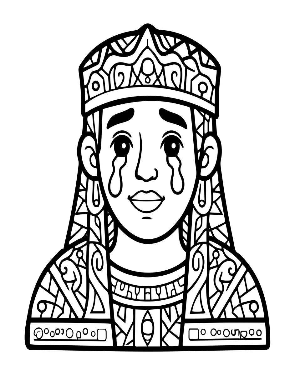 Tears of the Cursed - free printable coloring page