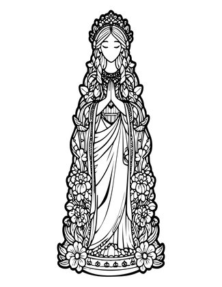 Ivy Embrace - Free printable coloring page