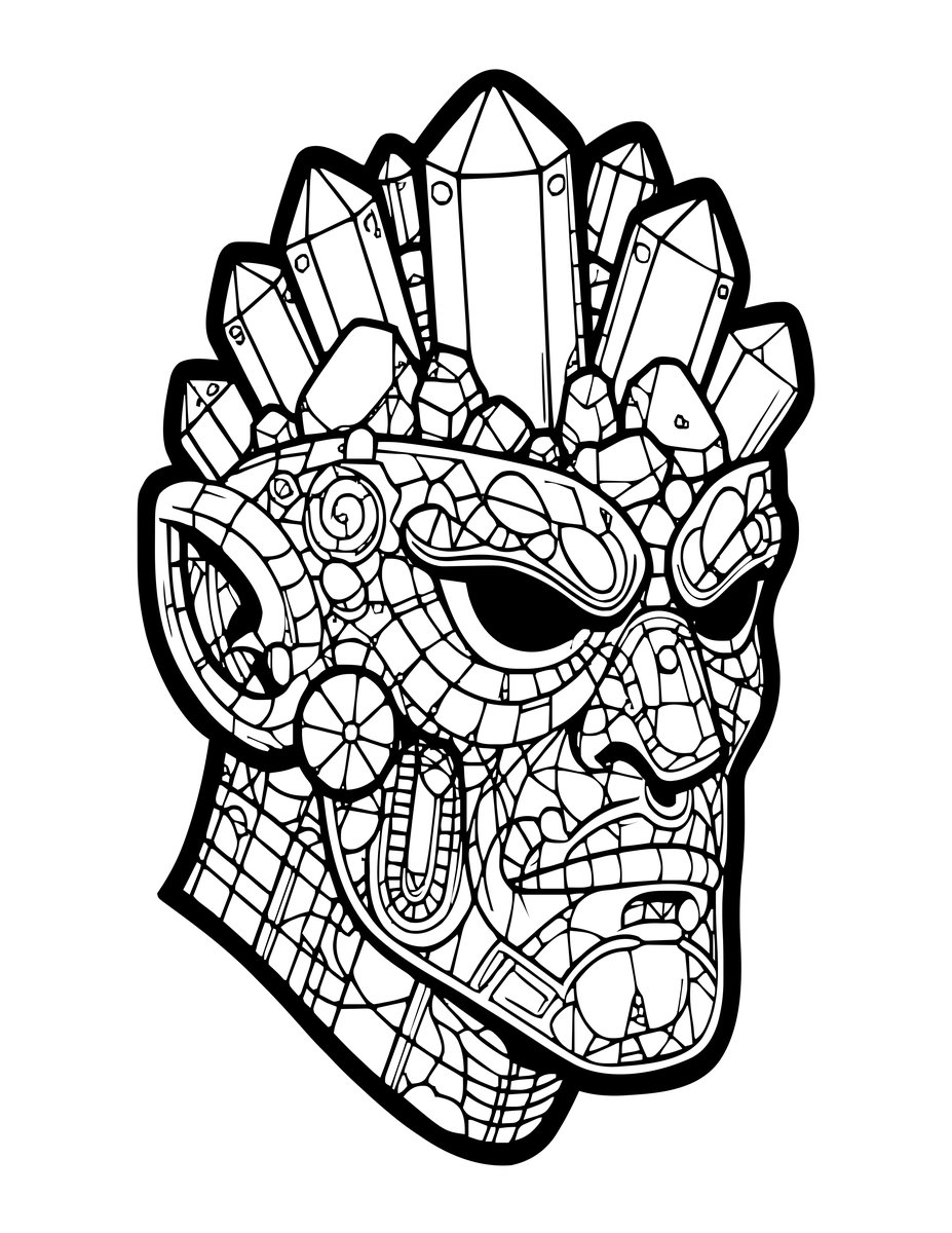 Earth Warhammer - free printable coloring page