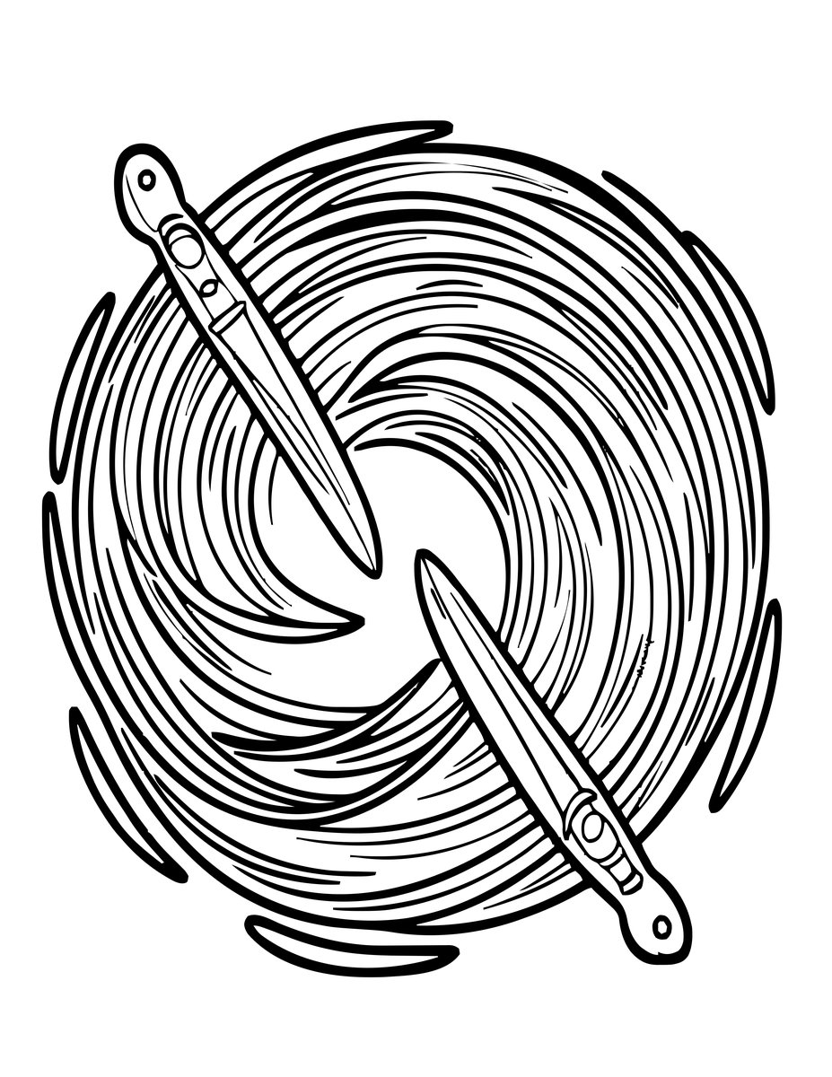 Wind Blades - free printable coloring page