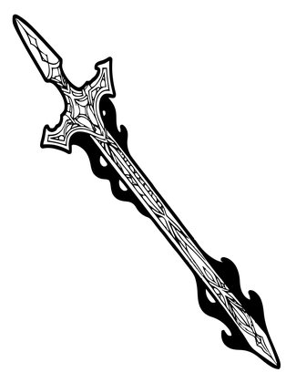 Blood Lance - Free printable coloring page