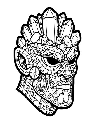 Earth Warhammer - Free printable coloring page