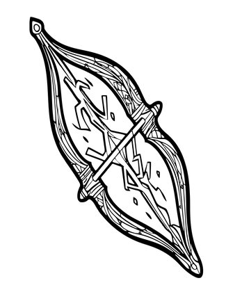 Lightning Bow - Free printable coloring page