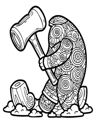 Gravity Maul - Free printable coloring page