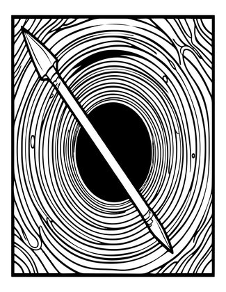 Void Spear - Free printable coloring page