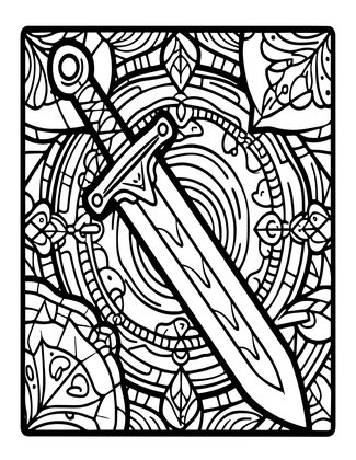 Soul Blade - Free printable coloring page