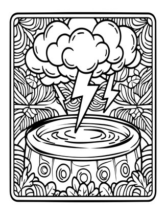 Storm Calling - Free printable coloring page