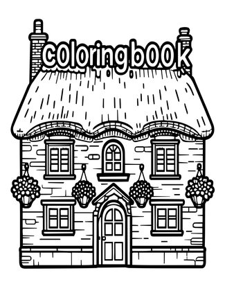 Thatched Pub - Free printable coloring page